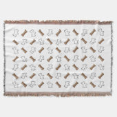 Westie en hondenkoekjes deken (Voorkant)