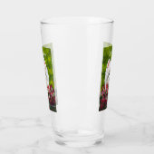Westie en roze bloemen glas (Links)