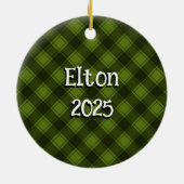 Westie en roze bloemen keramisch ornament (Achterkant)