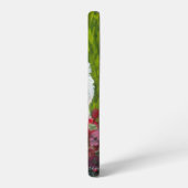 Westie en roze bloemen samsung galaxy hoesje (Linkerkant)