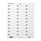 Westie en Scottie bouwen een Snowman Etiket (Full Sheet)