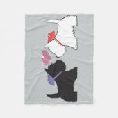 Westie en Scottie Dog Art Fleece Blanket (Voorkant)