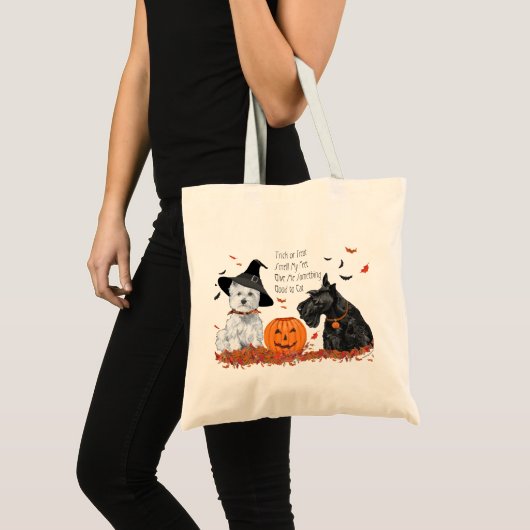 Westie en Scottie Halloween Tote Bag (Voorkant (product))