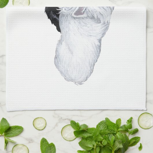 Westie en Scottie in Ease Theedoek (Gevouwen)