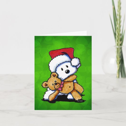 Westie en Teddybeer Kaarten (Voorkant)