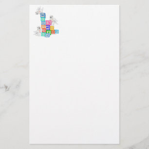 Westie Engel Blokken Briefpapier