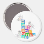 Westie Engel Blokken Magneet (Voorkant / Achterkant)