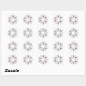Westie Engel Sneeuwvlokje Vierkante Sticker (Vel)