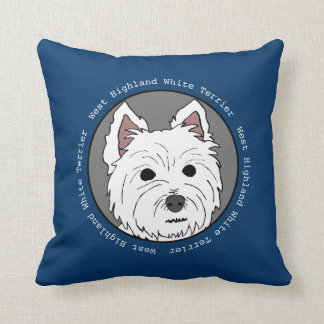 Westie Face Pillow Kussen
