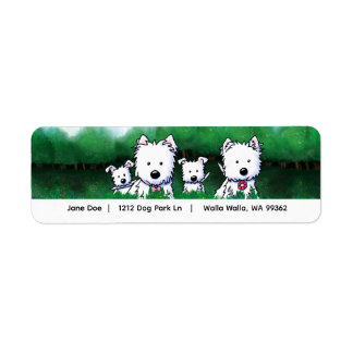 Westie Family Etiket