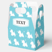 Westie Favor Box Blue Spots Bedankdoosjes (Geopend)