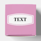 Westie Favor Box Roze harten Bedankdoosjes (Bovenkant)