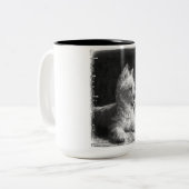 Westie Fine Art Coffee Cup Mok door chstudios.net (Voorkant links)