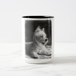 Westie Fine Art Coffee Cup Mok door chstudios.net