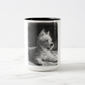 Westie Fine Art Coffee Cup Mok door chstudios.net