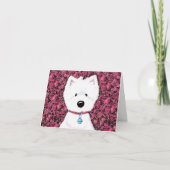 Westie Floral Bedankt (Voorkant)