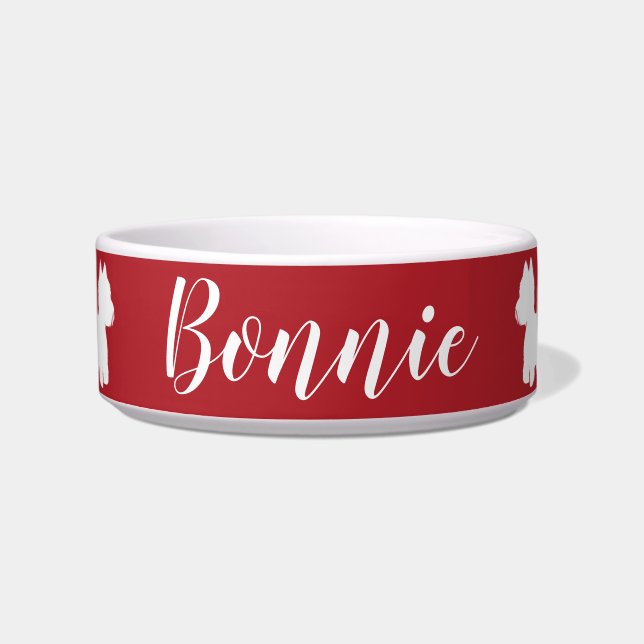 Westie Food and Water Bowl Voerbakje (Voorkant)