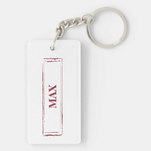 Westie Funny kersthond met boom Sleutelhanger (achterkant)