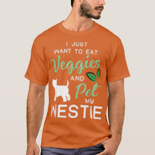 Westie Funny Vegan Hondenliefhebber Eigenaar Xmas T-shirt