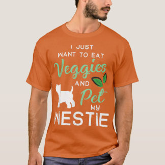 Westie Funny Vegan Hondenliefhebber Eigenaar Xmas  T-shirt
