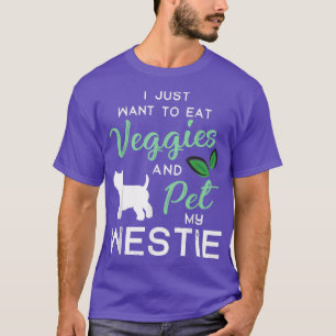 Westie Funny Vegan Hondenliefhebber Eigenaar Xmas T-shirt