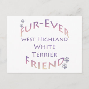 Westie Furever Vriend Briefkaart