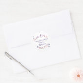 Westie Furever Vriend Ronde Sticker (Envelop)
