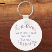 Westie Furever Vriend Sleutelhanger (Voorkant)