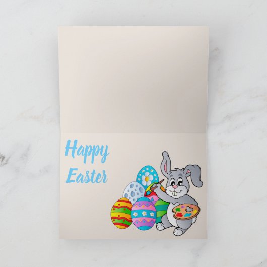 Westie Gelukkige Pasen 2 Feestdagen Kaart (Binnen)