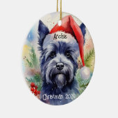Westie gepersonaliseerde kerst ornament (Rechts)