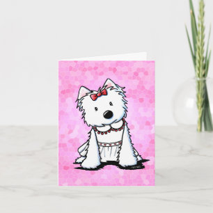 Westie Girl Kaart