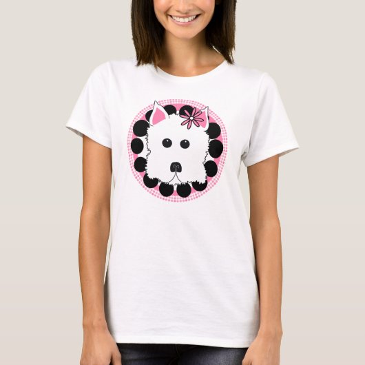 Westie Girl T-shirt (Voorkant)