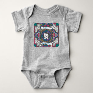 Westie-Glas in lood "Klein maar machtig" Romper