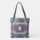 Westie-Glas in lood "Klein maar machtig" Tote Bag (Achterkant)