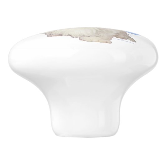 Westie Goodnight Keramische Knop (Zijkant)