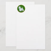 Westie Greengrass Briefpapier (Voorkant / Achterkant)