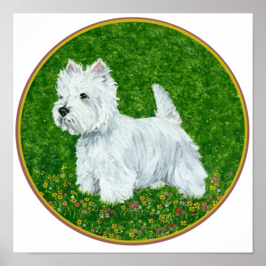 Westie Greengrass Poster (Voorkant)