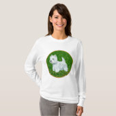Westie Greengrass T-shirt (Voorkant volledig)
