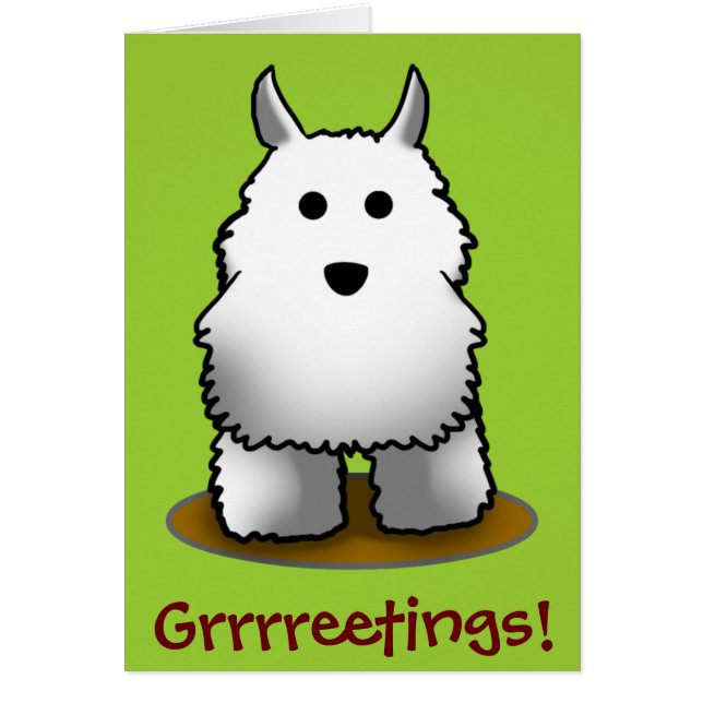 Westie Grrreetings. (Voorkant)