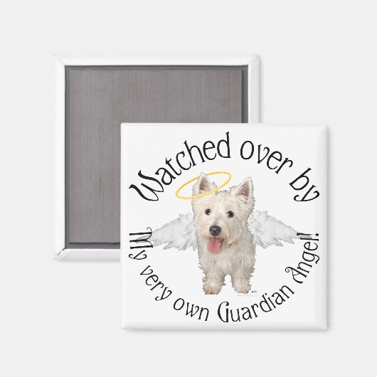 Westie Guardian Angels Magneet (Voorkant / Achterkant)