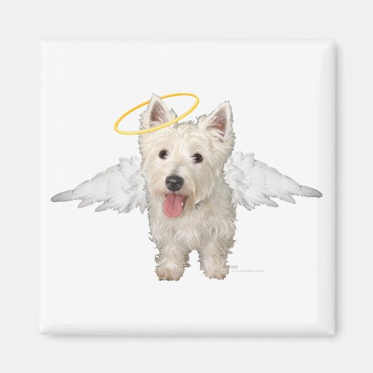 Westie Guardian Angels Magneet (Voorkant)