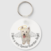Westie Guardian Angels Sleutelhanger (Voorkant)