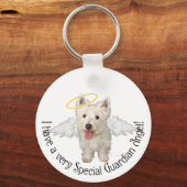 Westie Guardian Angels Sleutelhanger (Voorkant)
