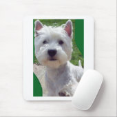 Westie 'Hallo' paw op Mousepad-verjaardag Muismat (Met muis)