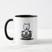 Westie Halloween Cauldron Cutie Mok (Links)