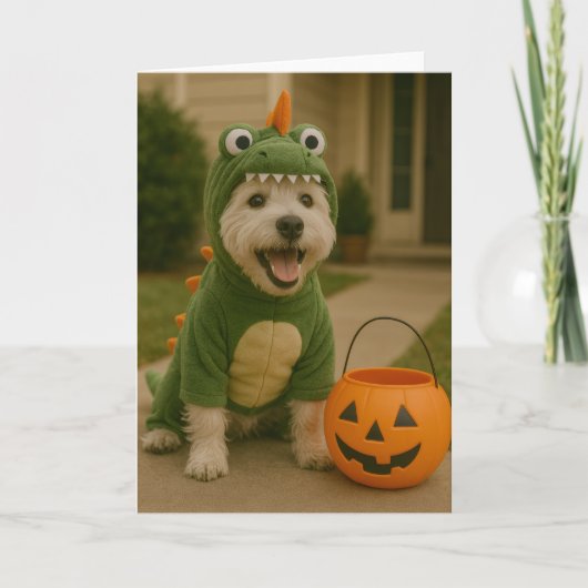 Westie Halloween Kaart (Voorkant)