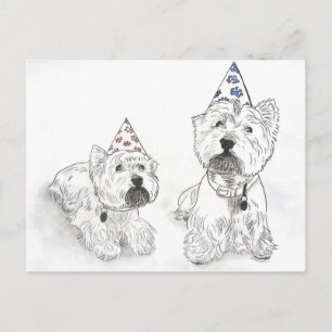 Westie Happy Birthday Briefkaart