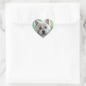 WESTIE HART STICKER (Tas)