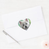 WESTIE HART STICKER (Envelop)