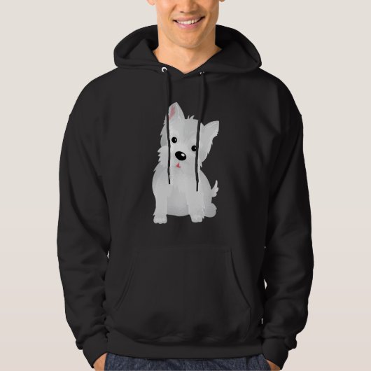 Westie Head Hoodie (Voorkant)